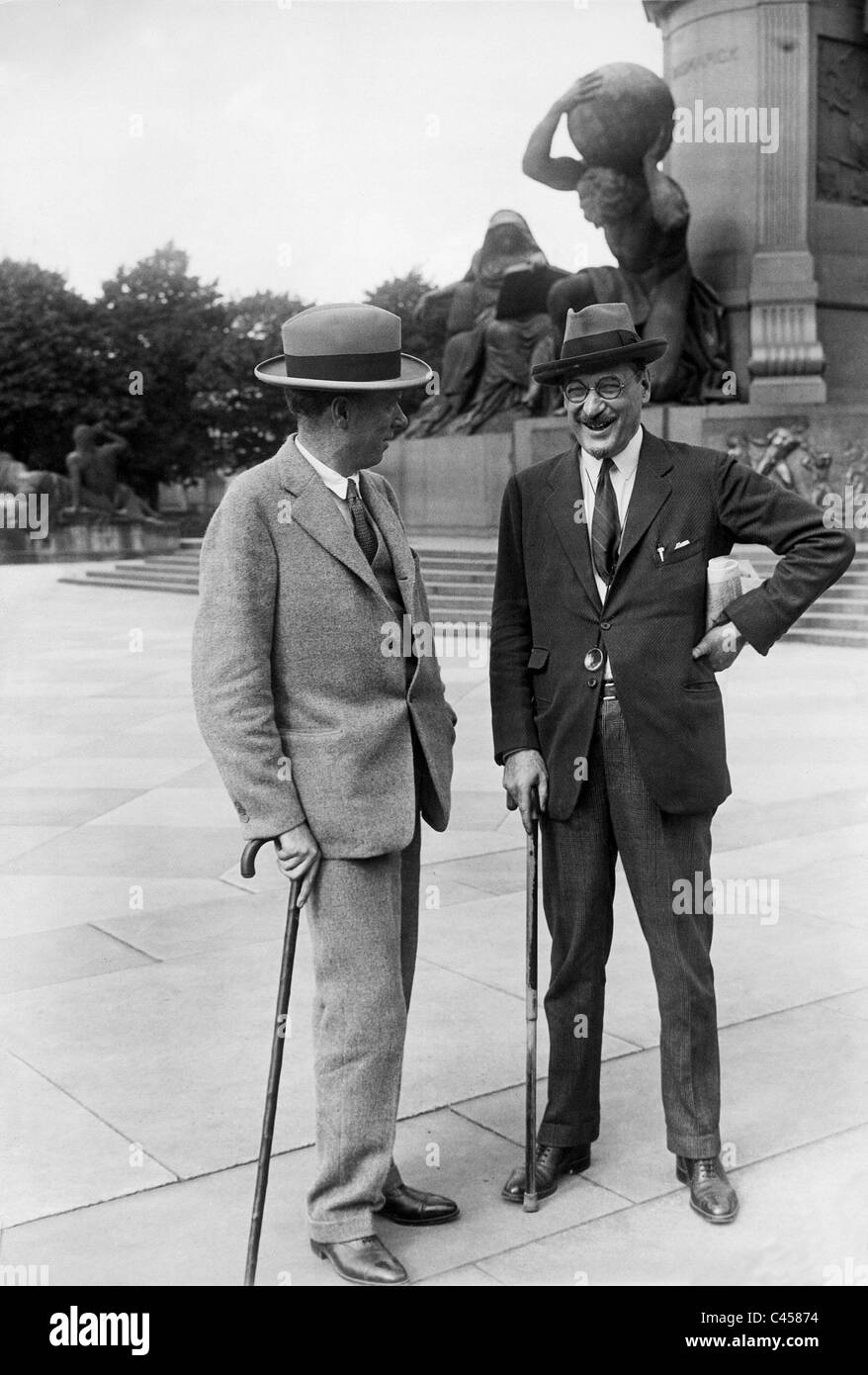 Sinclair Lewis et compter Karoly à Berlin, 1928 Banque D'Images