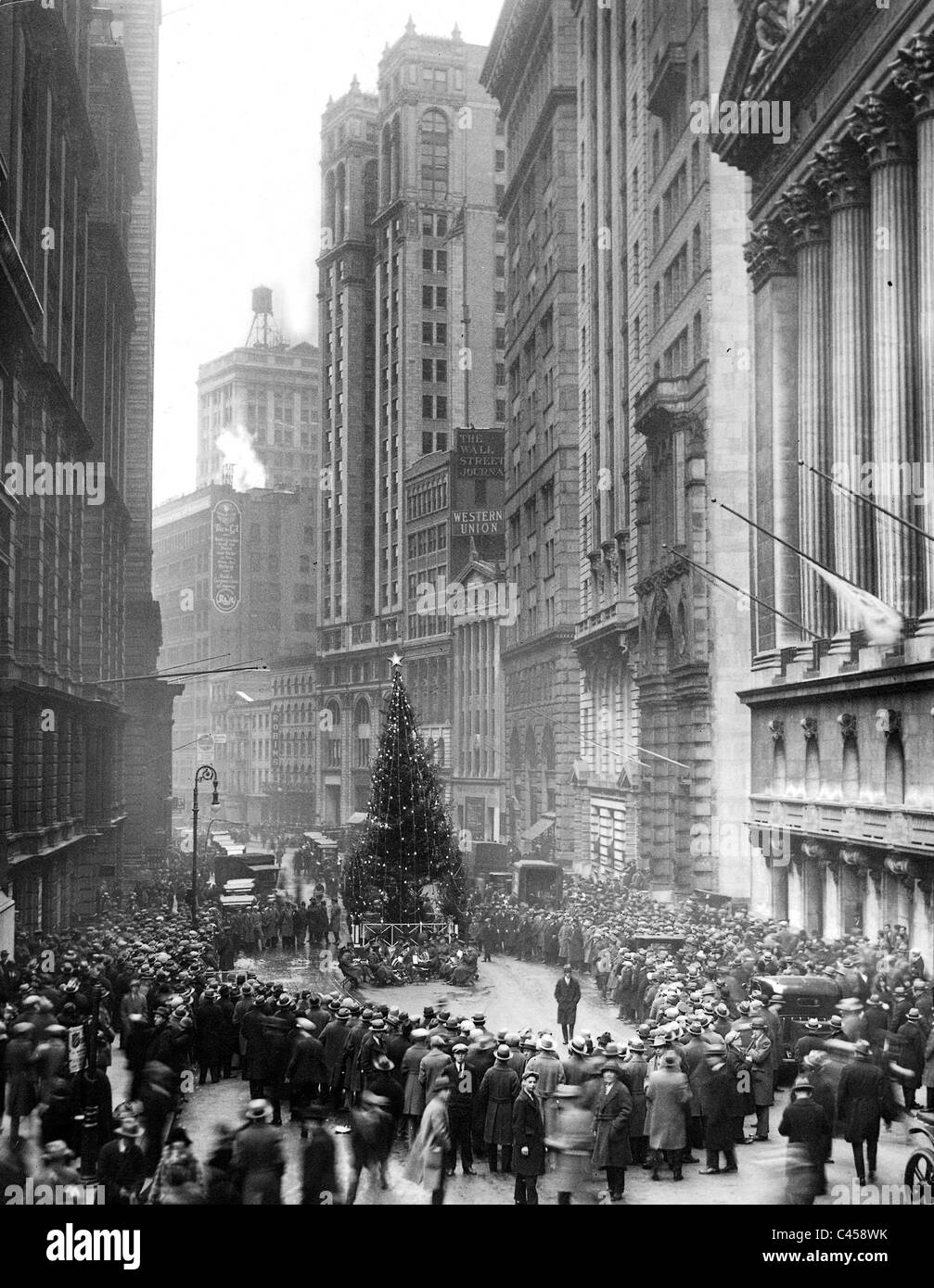 Wall Street à New York, 1926 Photo Stock Alamy