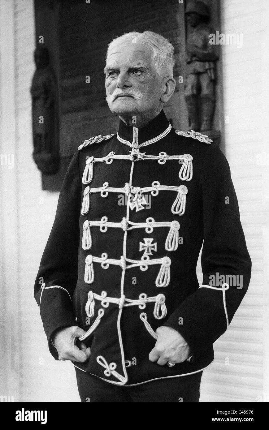 August von Mackensen en uniforme de Hussard, 1929 Banque D'Images