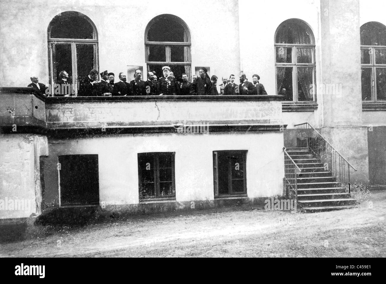 Otto von Bismarck et Li Hung Chang au Château Friedrichsruh, 1896 Banque D'Images