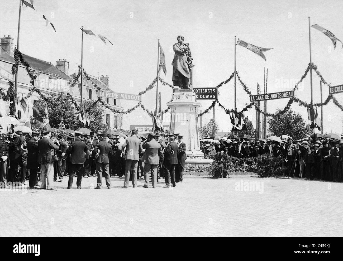 Dévoilement du monument à Alexandre Dumas l'ancien à Villers-Cotterets, 1902 Banque D'Images