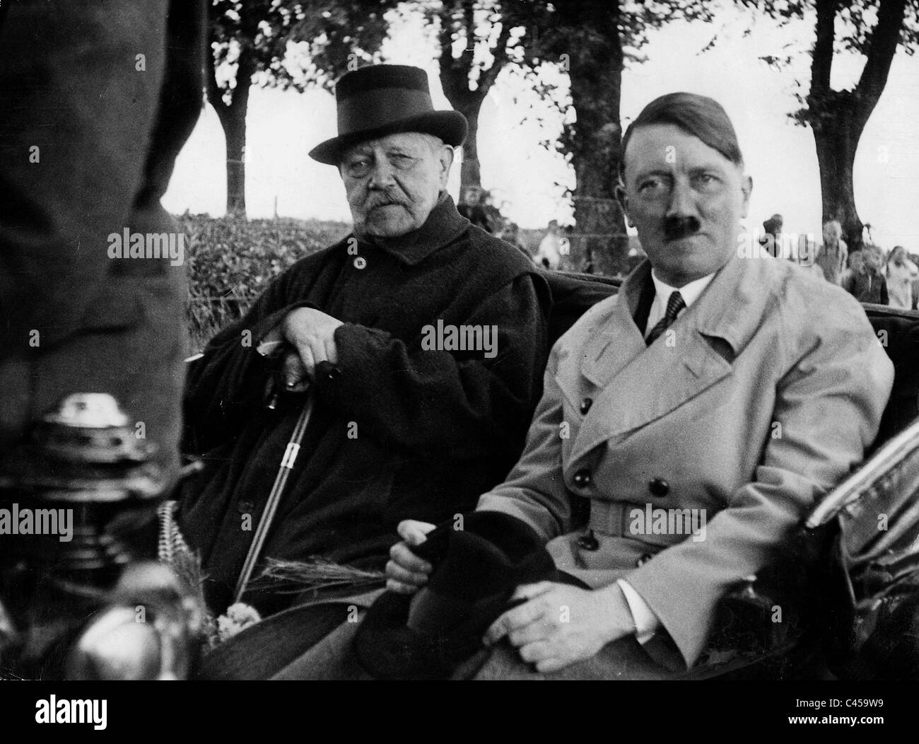 Hitler avec Hindenburg du Gut Neudeck, 1933. Banque D'Images