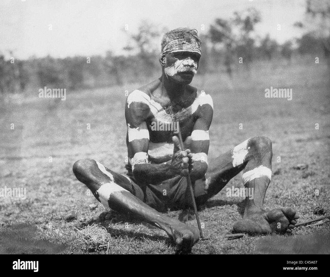 En 1930, l'Australie aborigène Banque D'Images