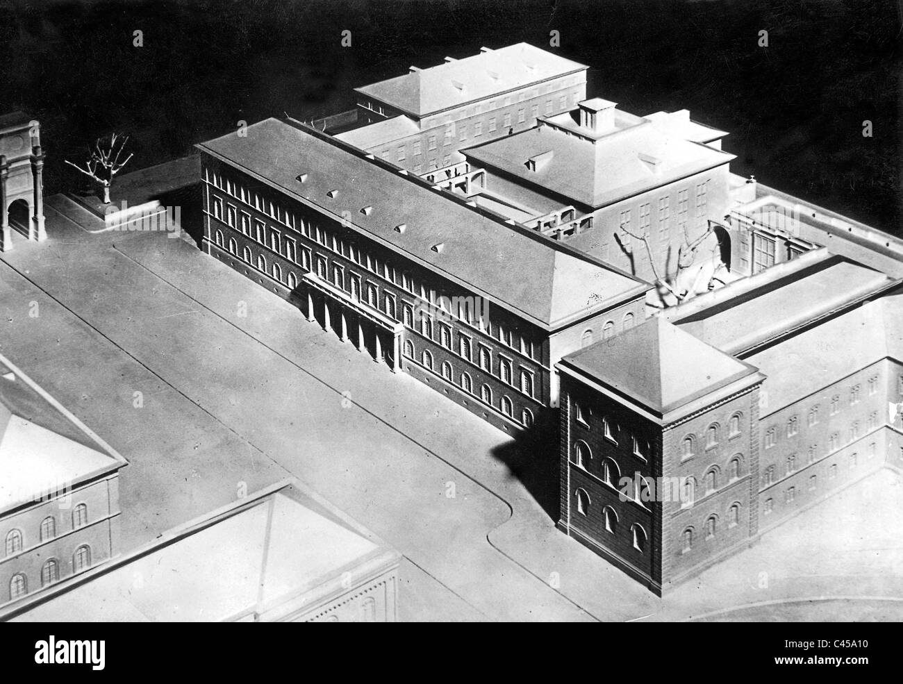 Modèle de la maison du droit allemand, Munich Banque D'Images