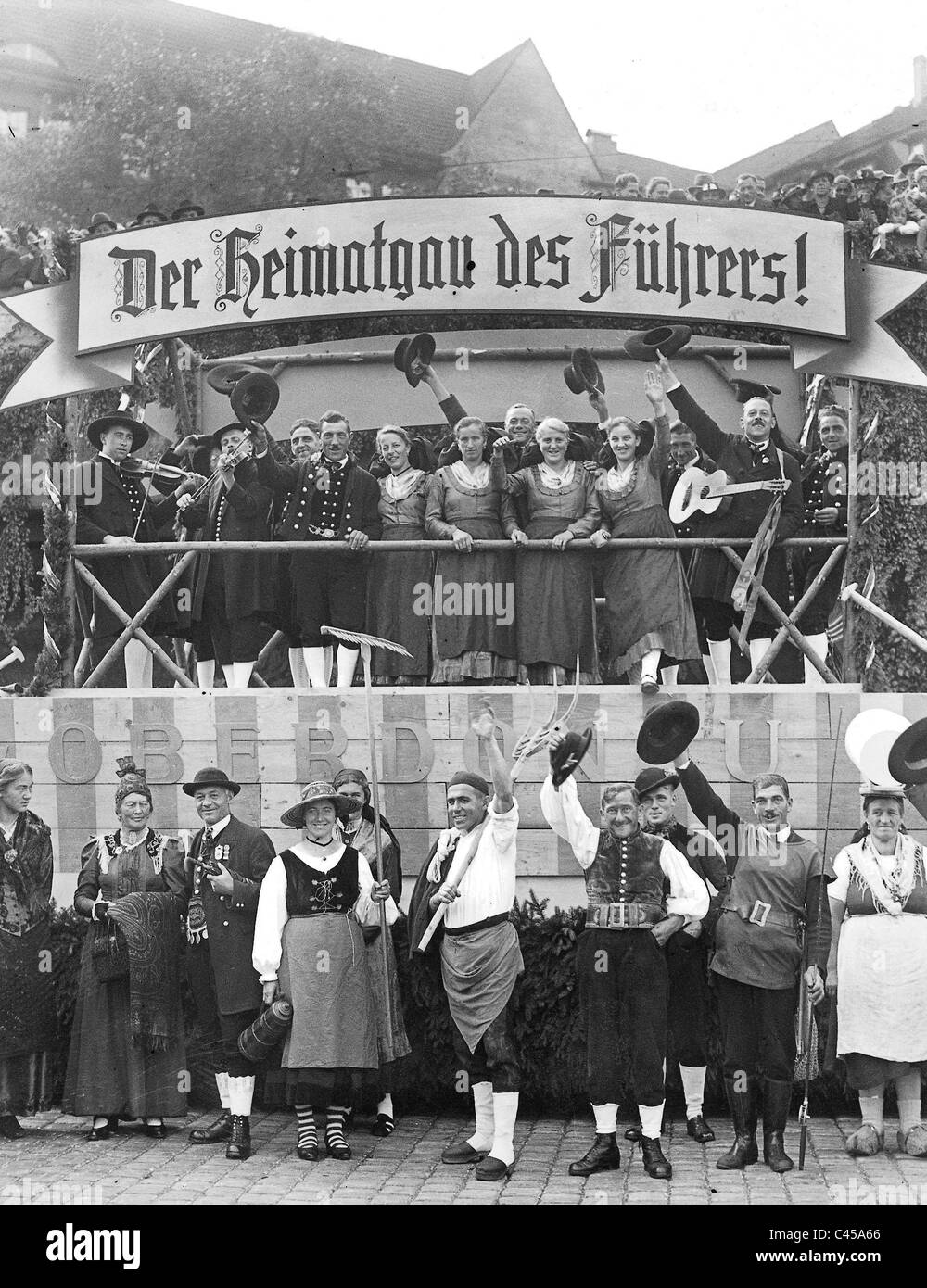 Procession de la Ligue pour l'étranger Germanness Banque D'Images