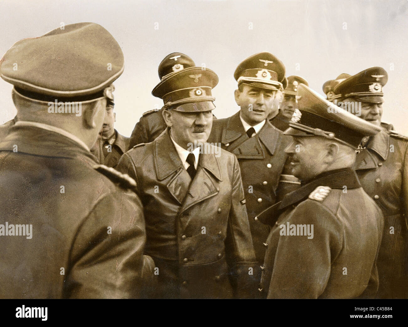 Adolf Hitler, Albert Speer, Kurt Zeitzler, 1942 Banque D'Images