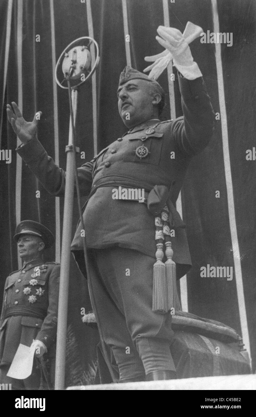 Francisco Franco à Tolède Banque D'Images