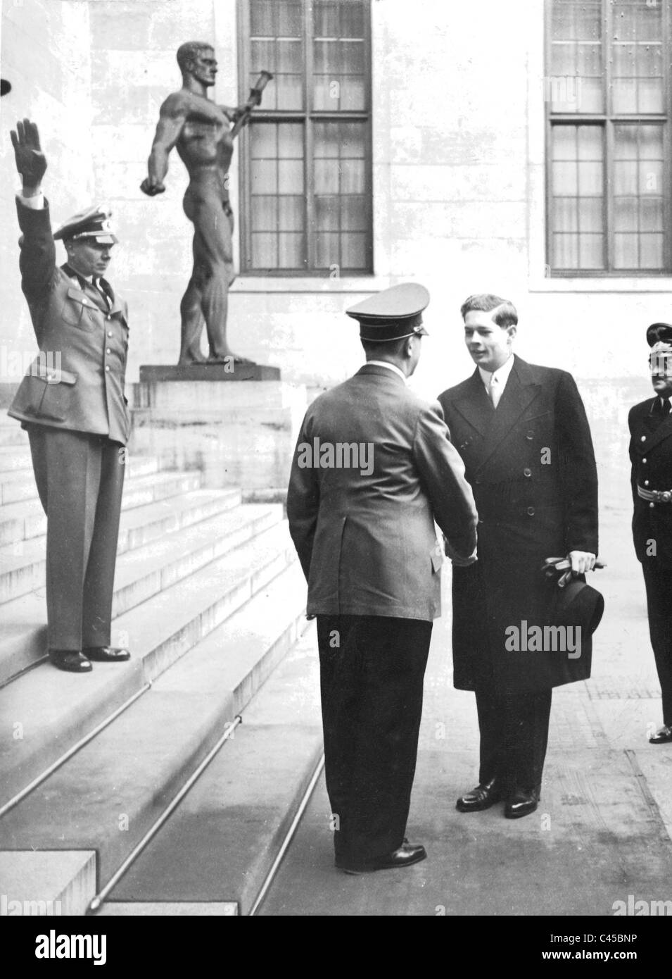 Hitler et le roi Michel, 1940 Banque D'Images