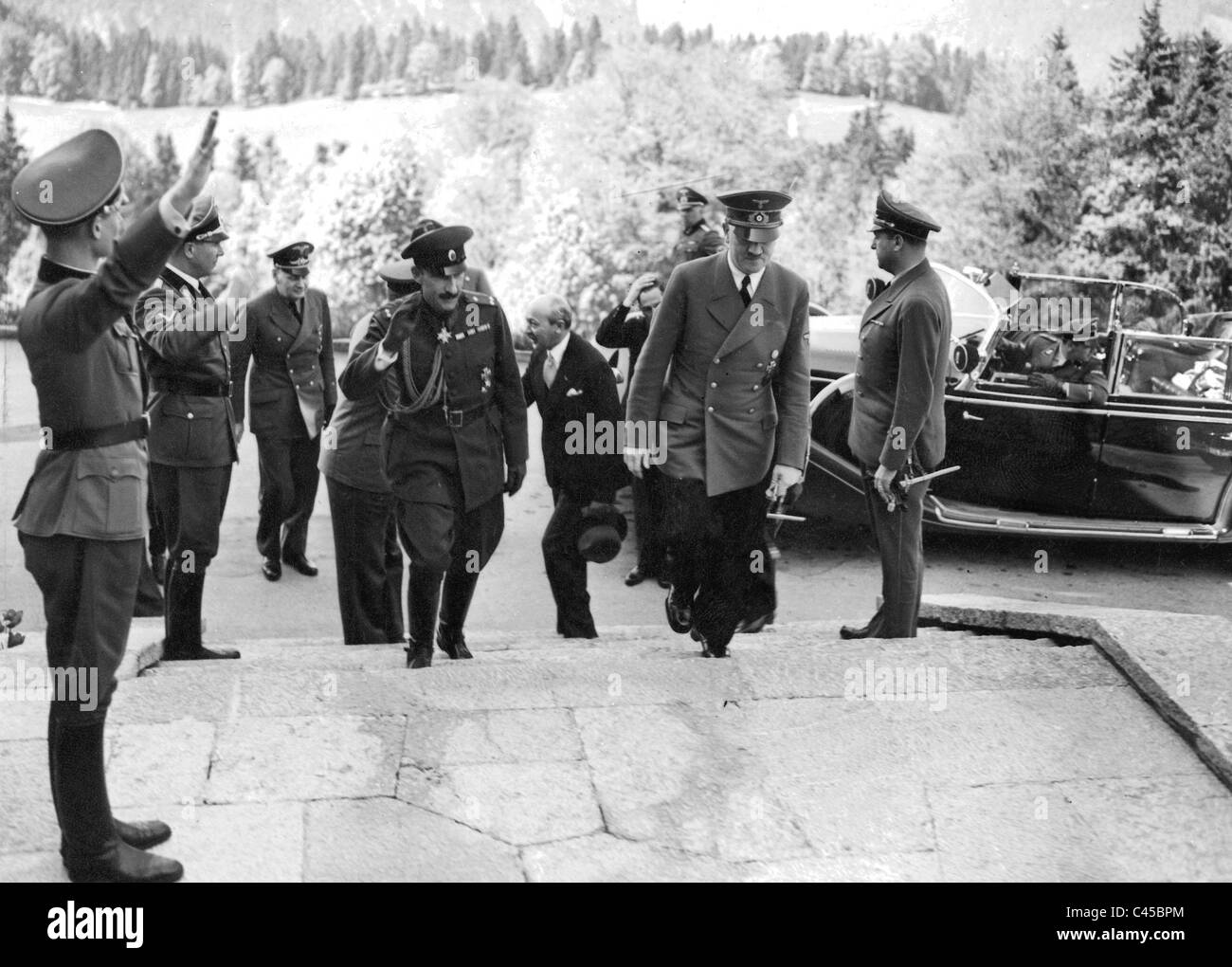 Hitler et le roi Boris, 1941 Banque D'Images