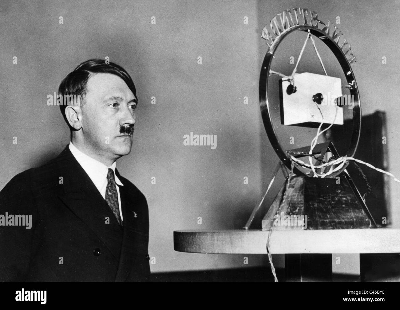Premier discours d'Hitler à la radio, 1933 Banque D'Images