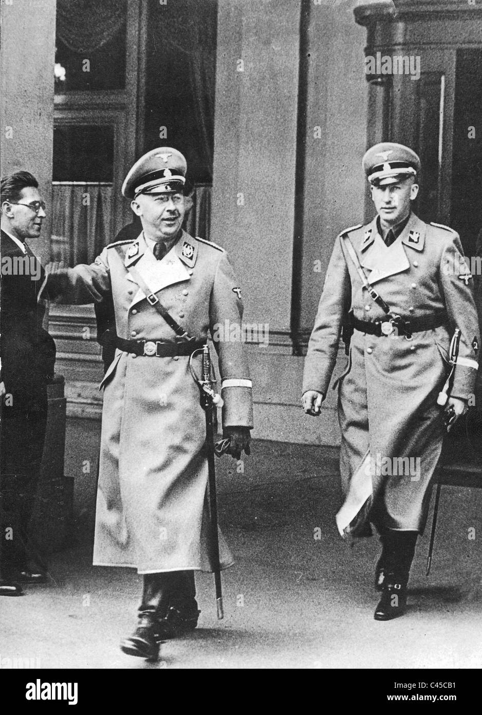 Himmler et Heydrich, 1938 Banque D'Images