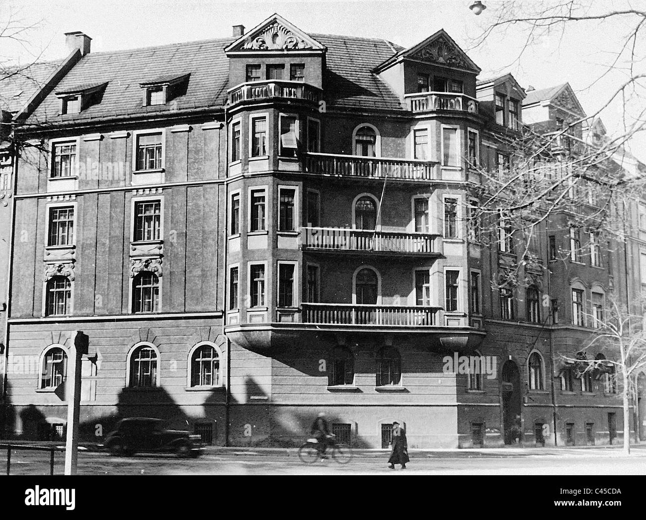 Appartement privé d'Adolf Hitler dans une maison sur Prinzregentenplatz à Munich Banque D'Images