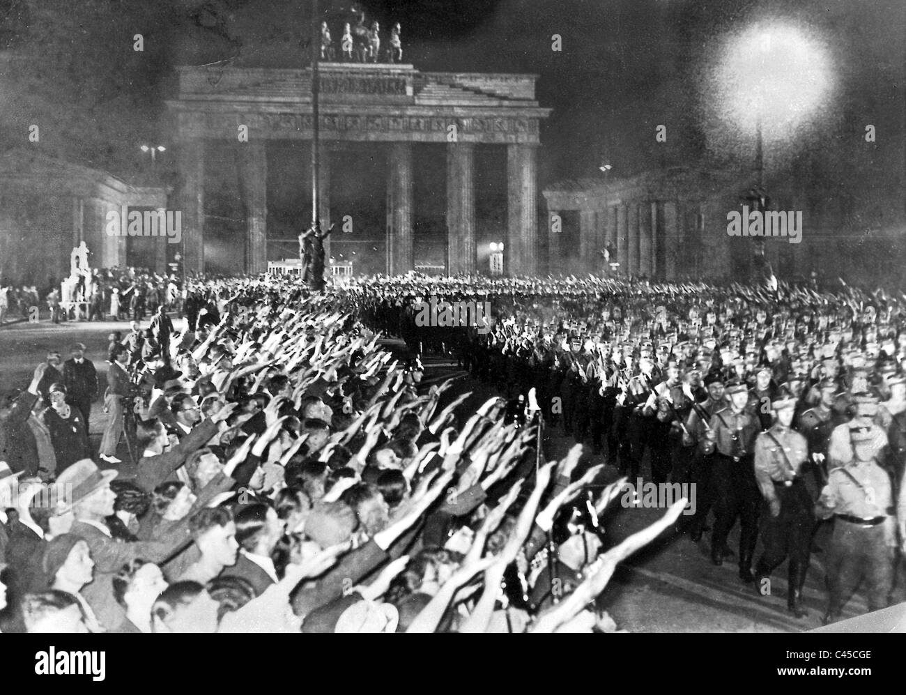 Procession aux flambeaux prise du pouvoir (film, 1933) encore Banque D'Images