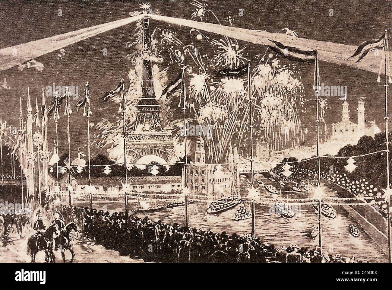 Exposition Universelle de Paris 1889 Banque D'Images