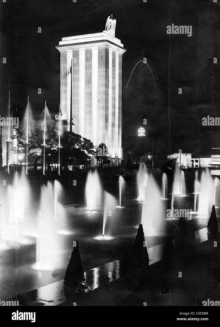 Le pavillon allemand à l'Exposition mondiale à Paris, 1937 Banque D'Images