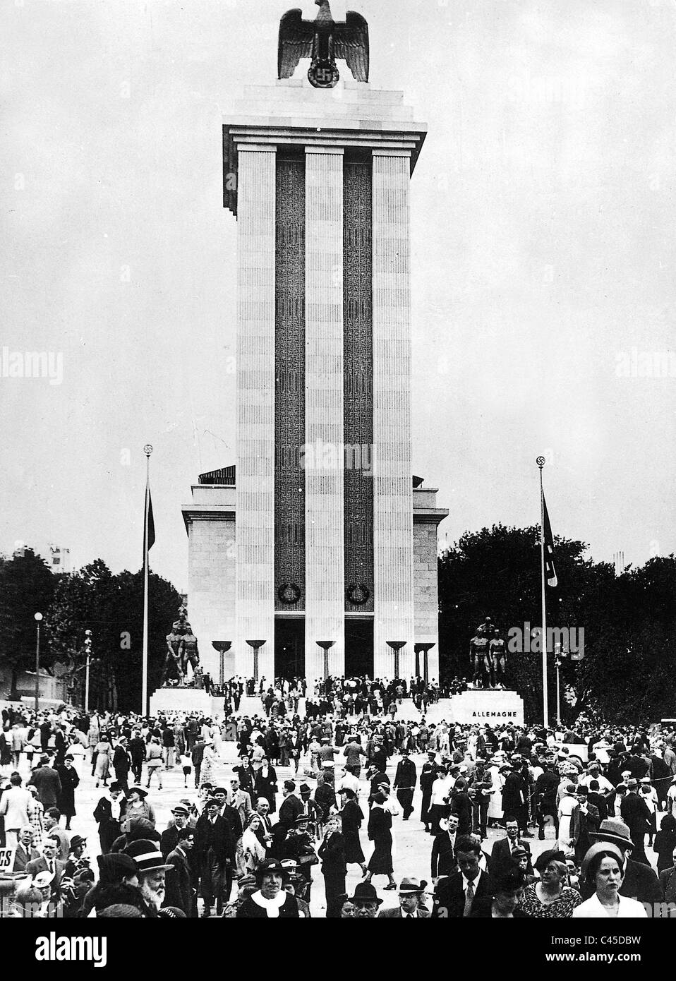 Le pavillon allemand à l'Exposition mondiale à Paris, 1937 Banque D'Images