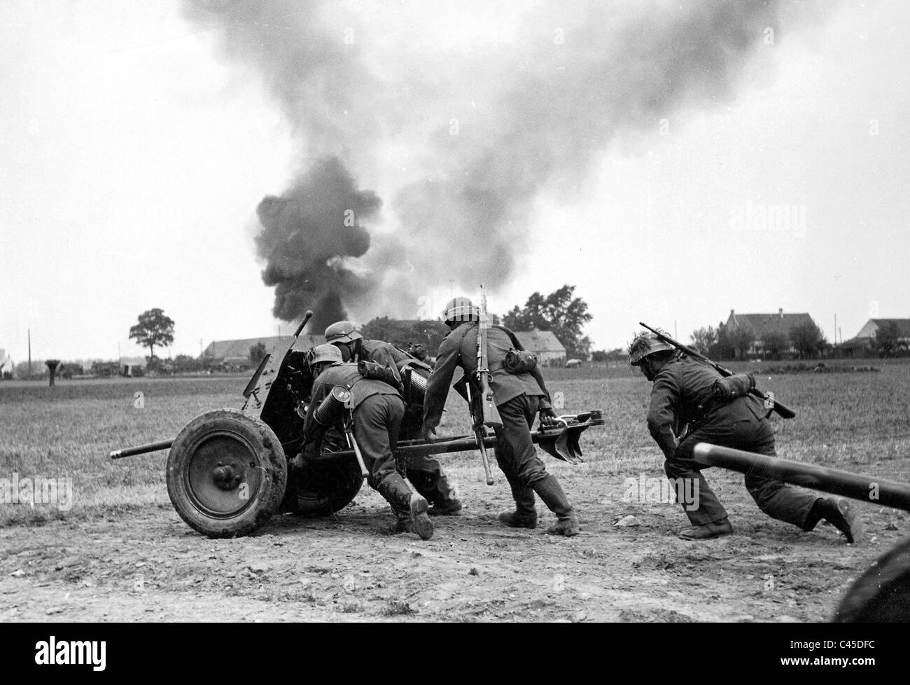 3,7 cm Pak 35/36 en France Banque D'Images