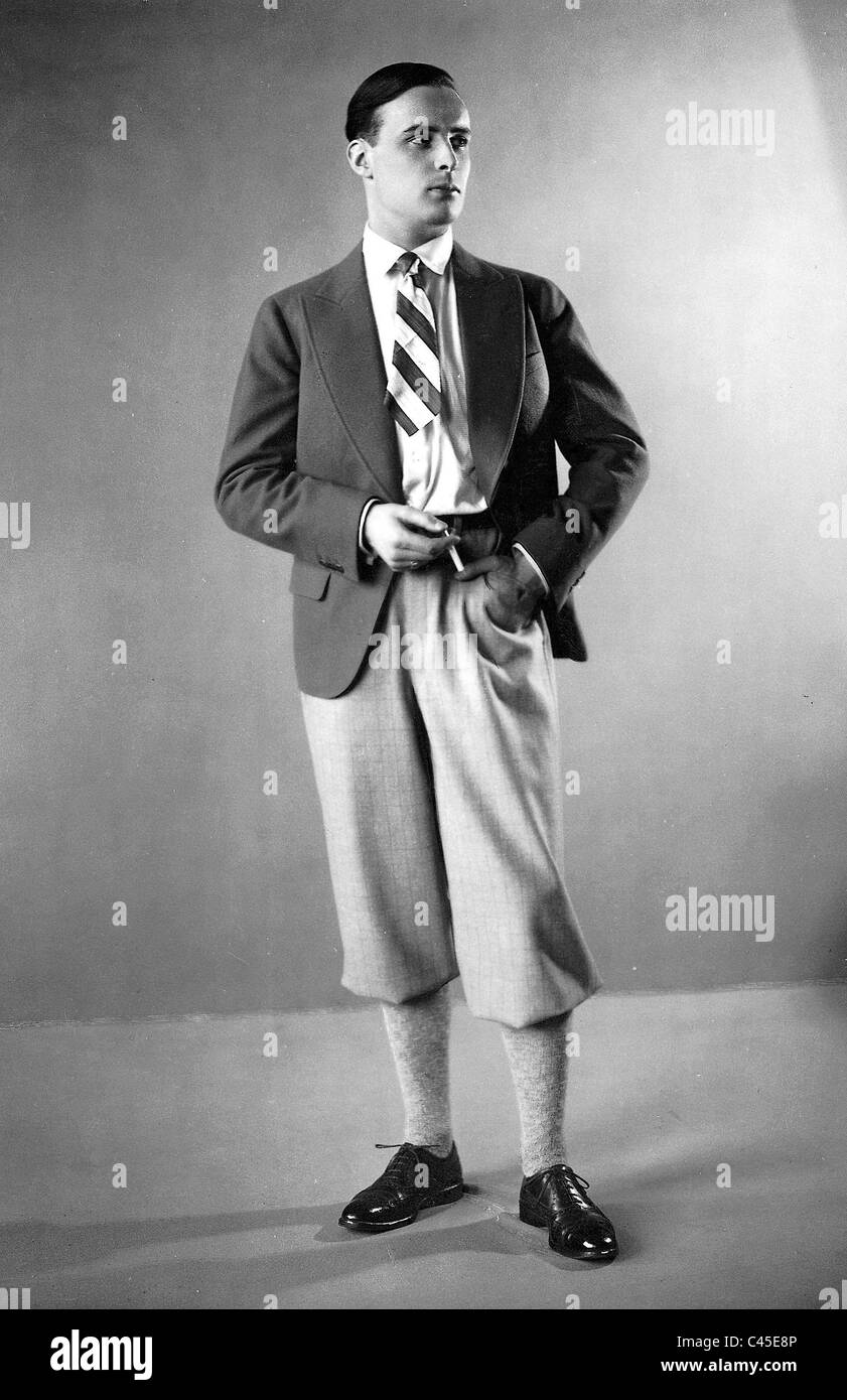 Dans l'homme, costume d'été 1927 Banque D'Images