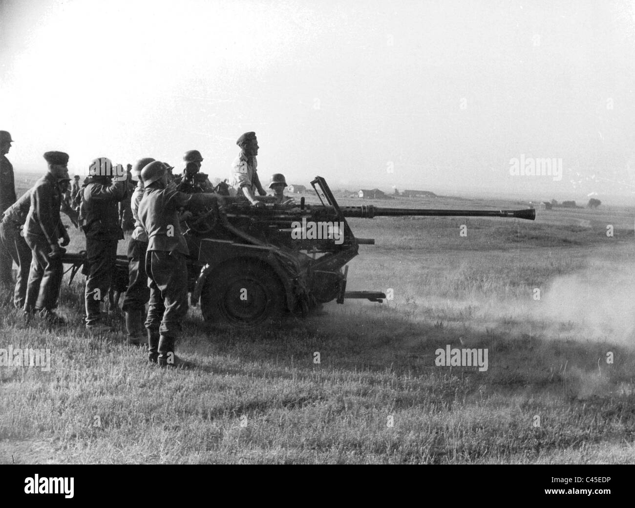 3,7 cm Flak 36 allemand Banque D'Images