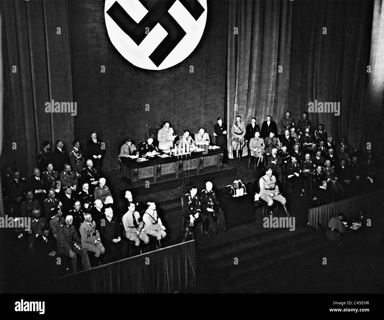 Hermann Goering sur une session du Reichstag à Nuremberg, 1935 Banque D'Images