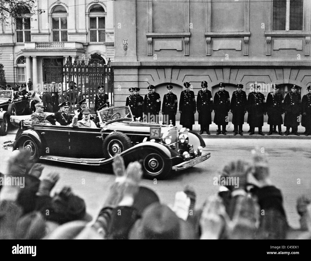 Sur le chemin d'Adolf Hitler au Reichstag, 1938 Banque D'Images