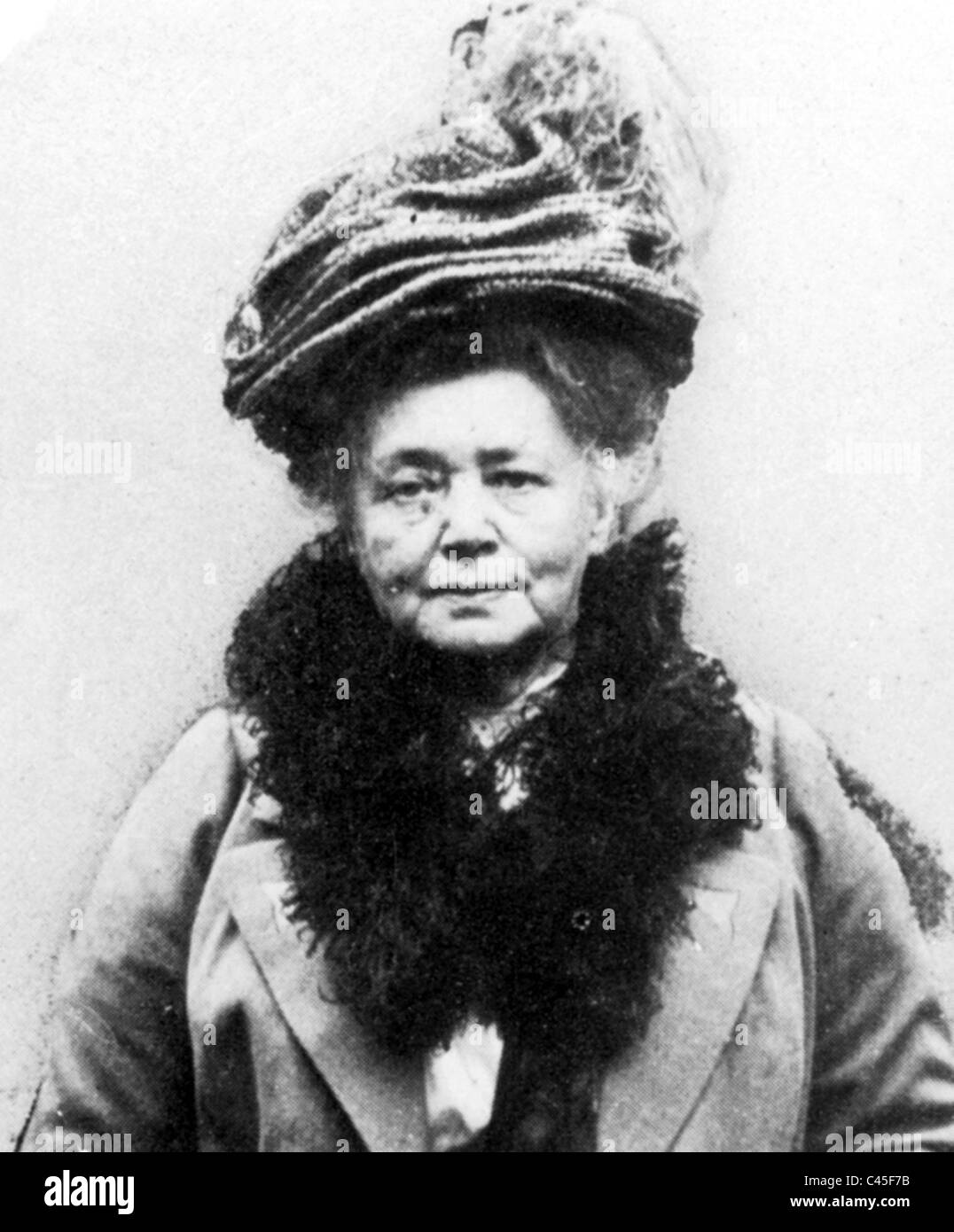 La baronne Bertha von Suttner dans la vieillesse Banque D'Images