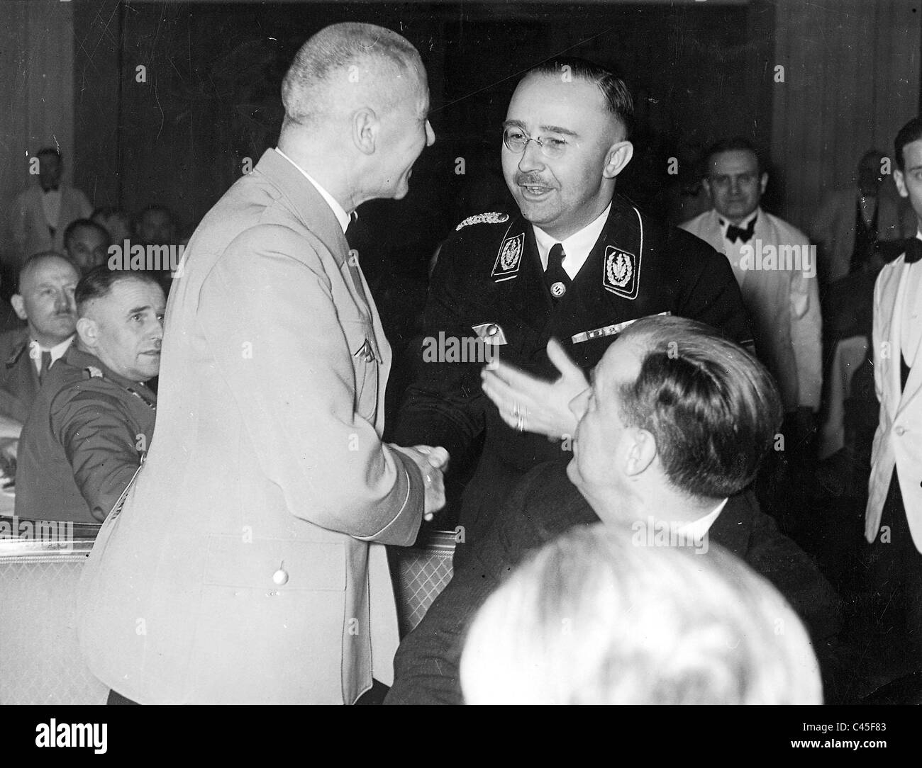 Wilhelm Frick avec Heinrich Himmler Banque D'Images