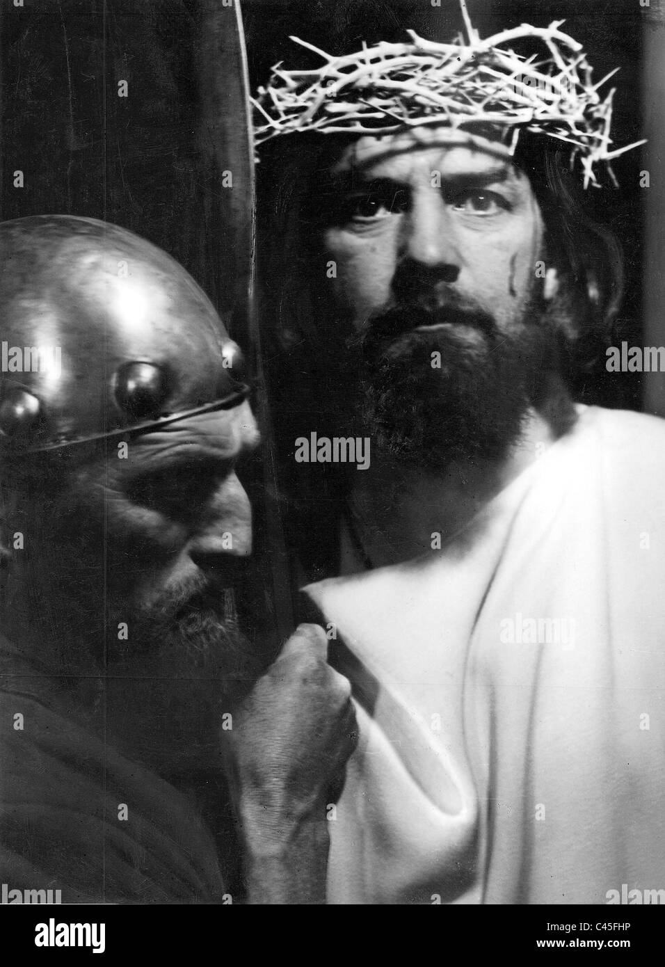 Jeu de la passion à Oberammergau (1934). Banque D'Images