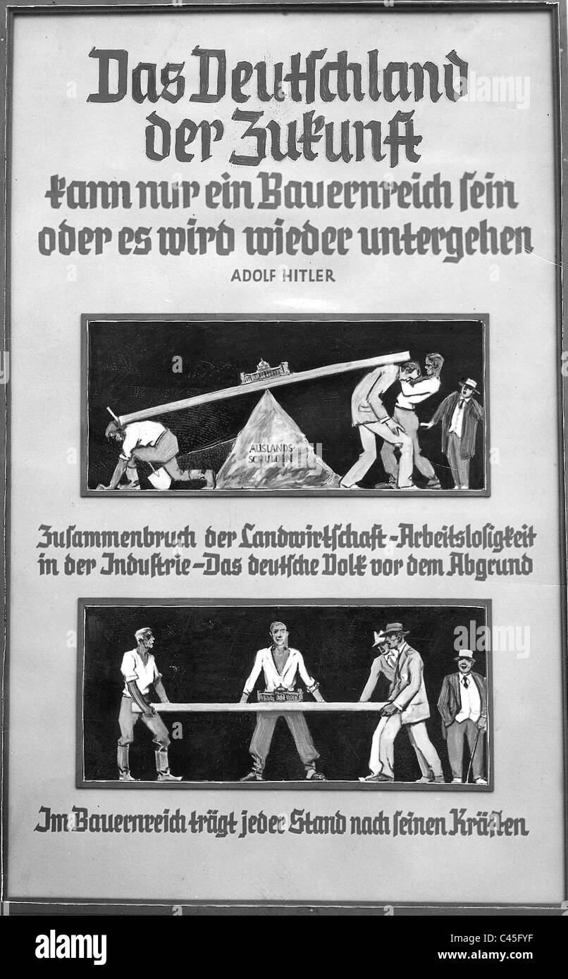 Affiche pour la 'Green Week' en 1934 Banque D'Images