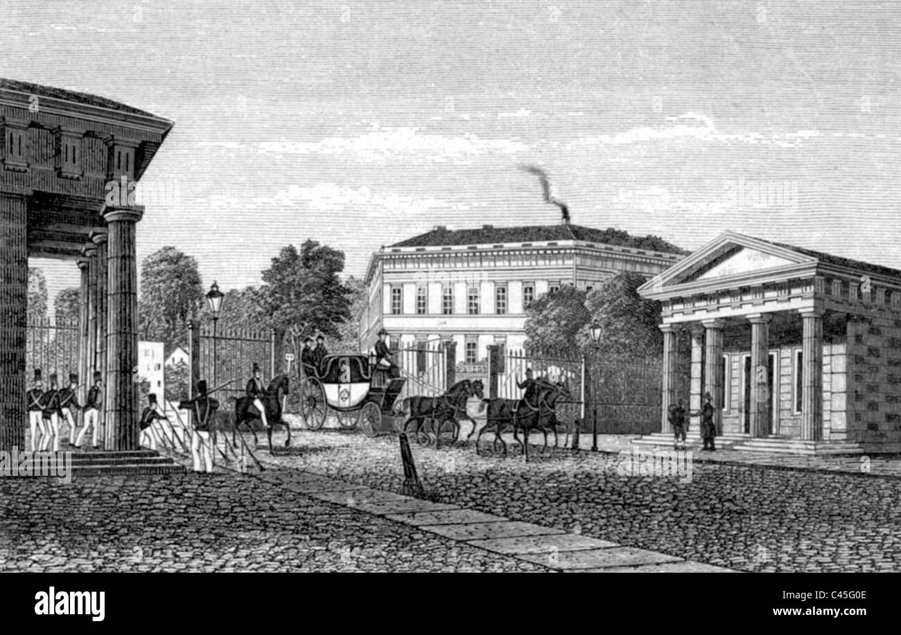 Potsdamer Gate in Berlin, 1810 Banque D'Images