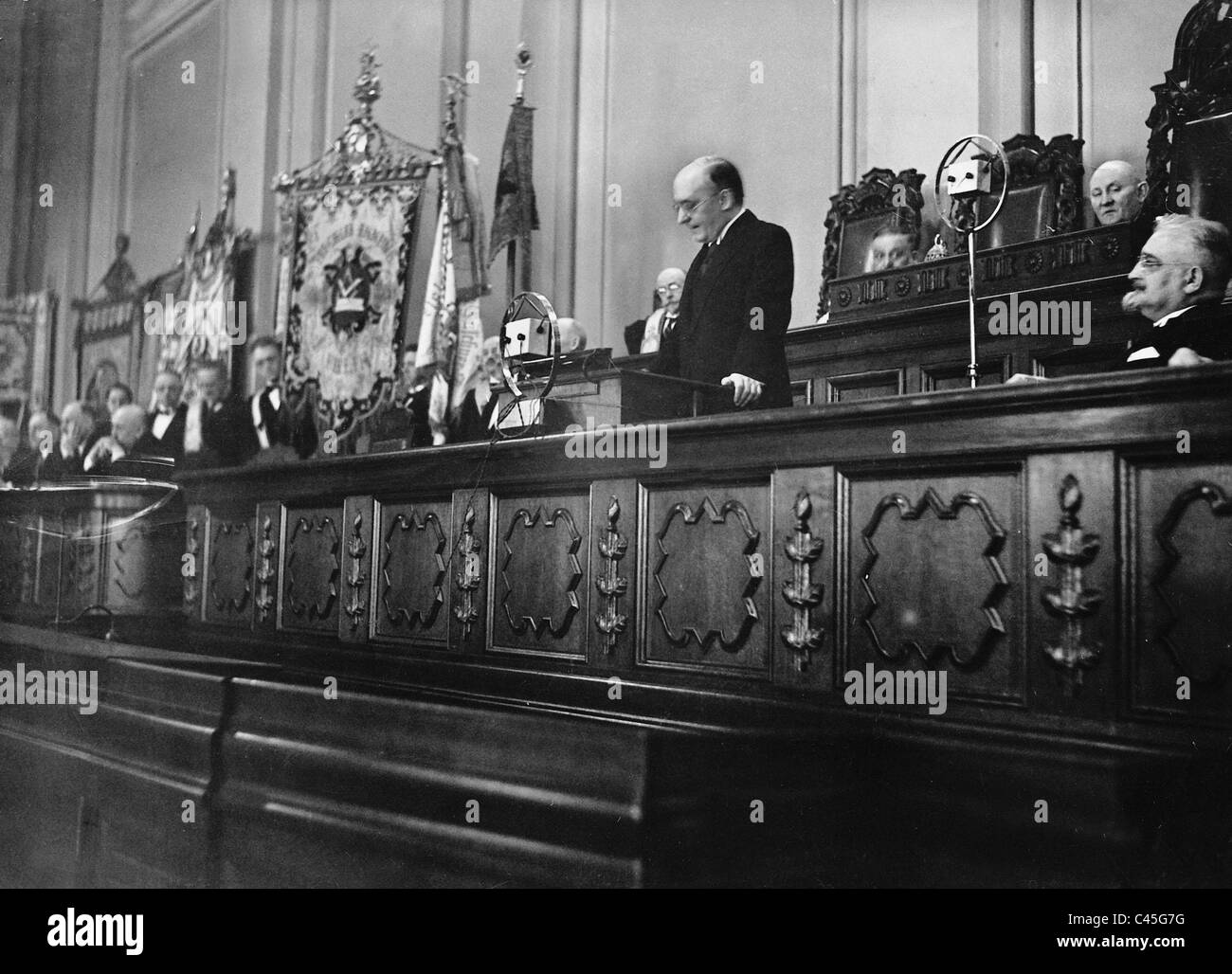 Brüning Heinrich lors d'une réunion du parti du Centre, 1932 Banque D'Images