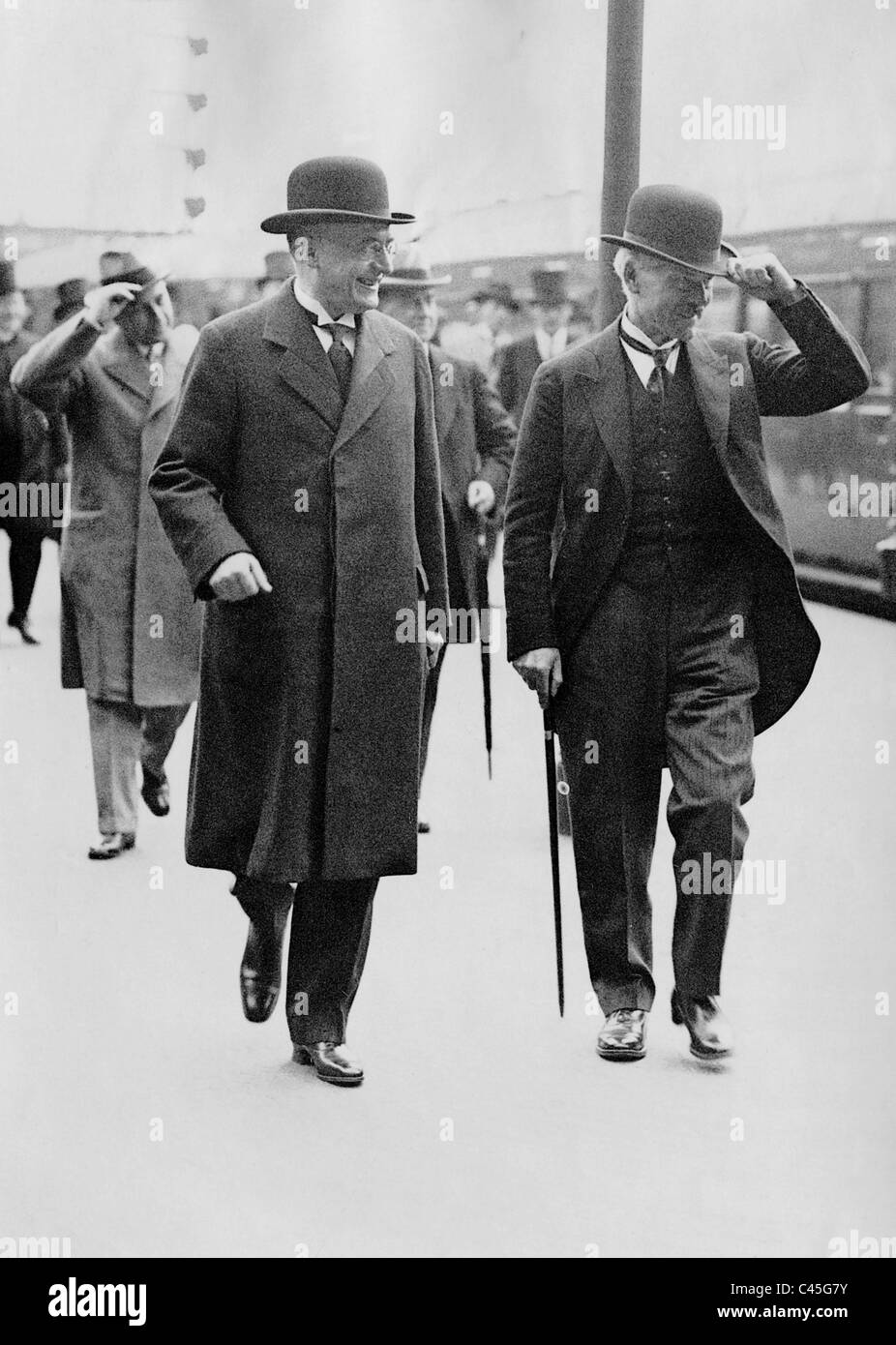 Heinrich Brüning et James Ramsay MacDonald, 1931 Banque D'Images