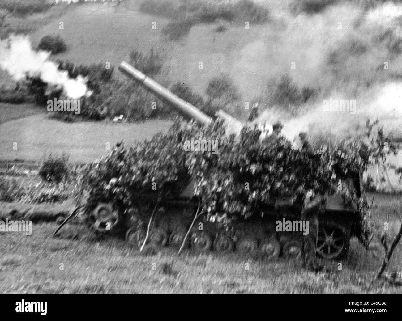 Canon automoteur allemand "Hummel", 1944 Banque D'Images