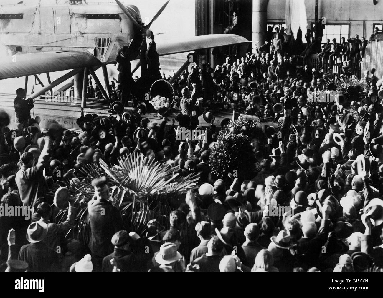 Wolfgang von Gronau après la fin de la tour du monde, 1932 Banque D'Images