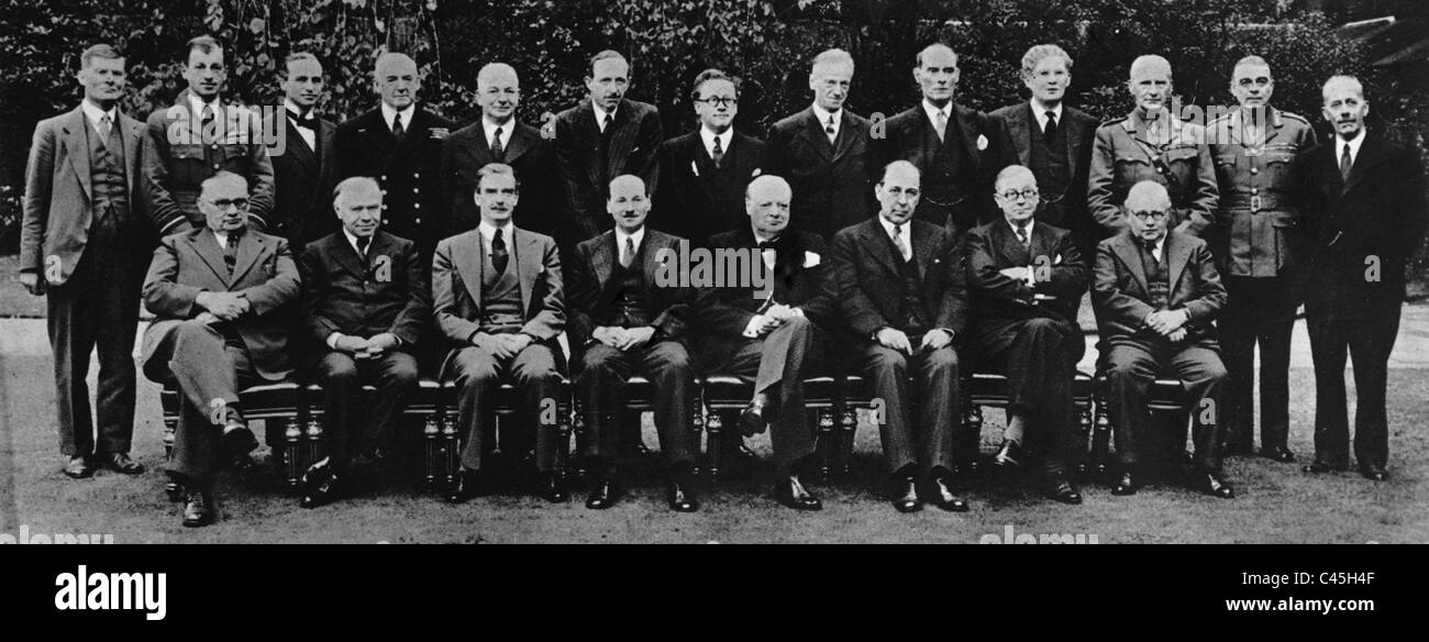 Le Cabinet de guerre britannique, 1941 Banque D'Images