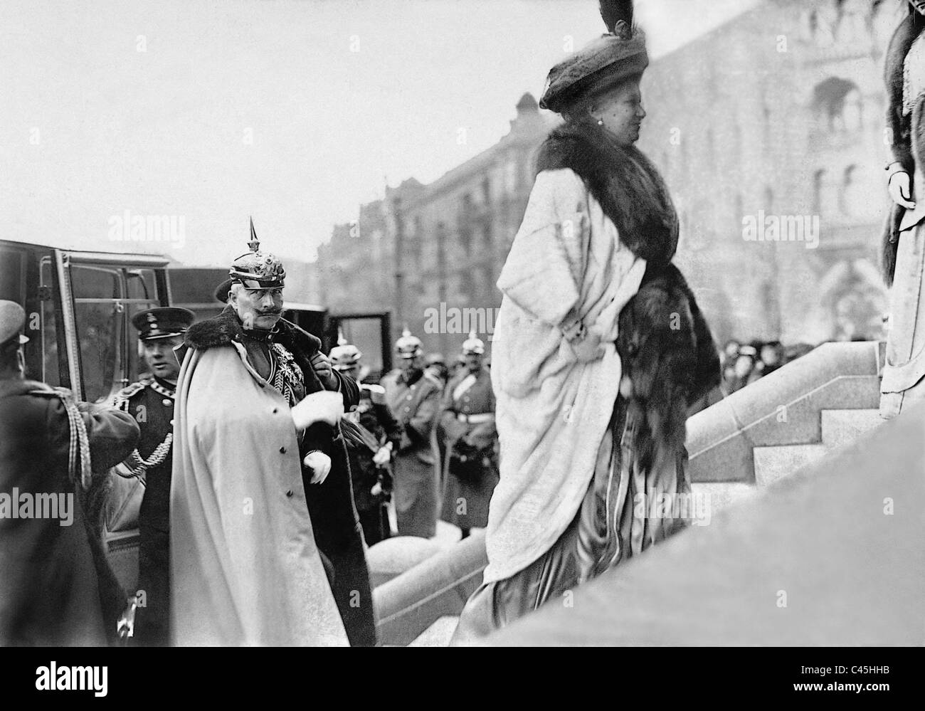 L'empereur Guillaume II et l'Impératrice Augusta Victoria, 1914 Banque D'Images