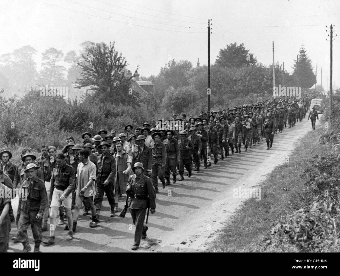 Évacuation des prisonniers britanniques après la prise de Dunkerque, 1940 Banque D'Images