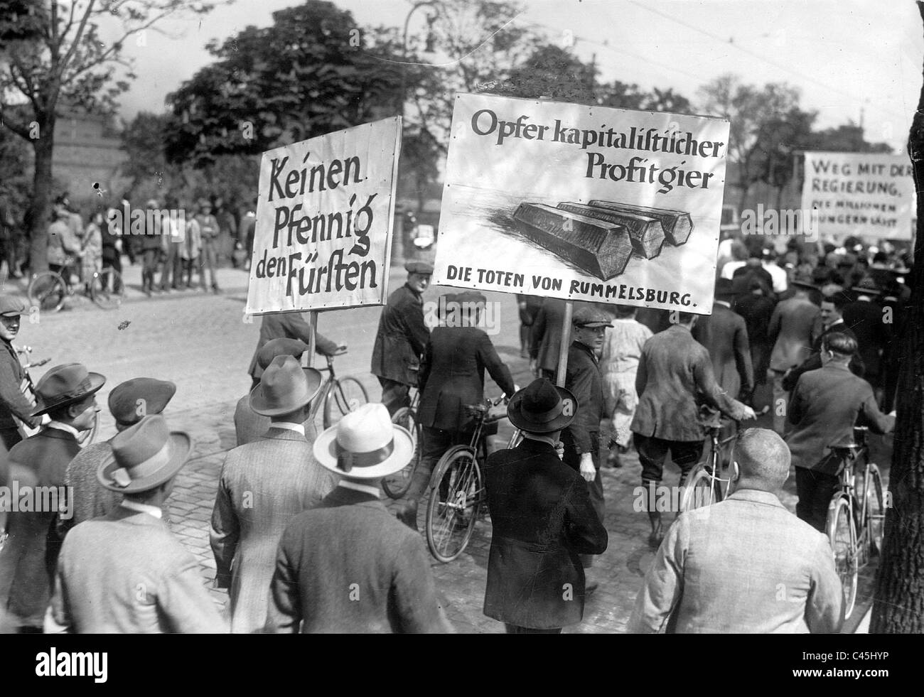 Manifestation à Berlin Banque D'Images