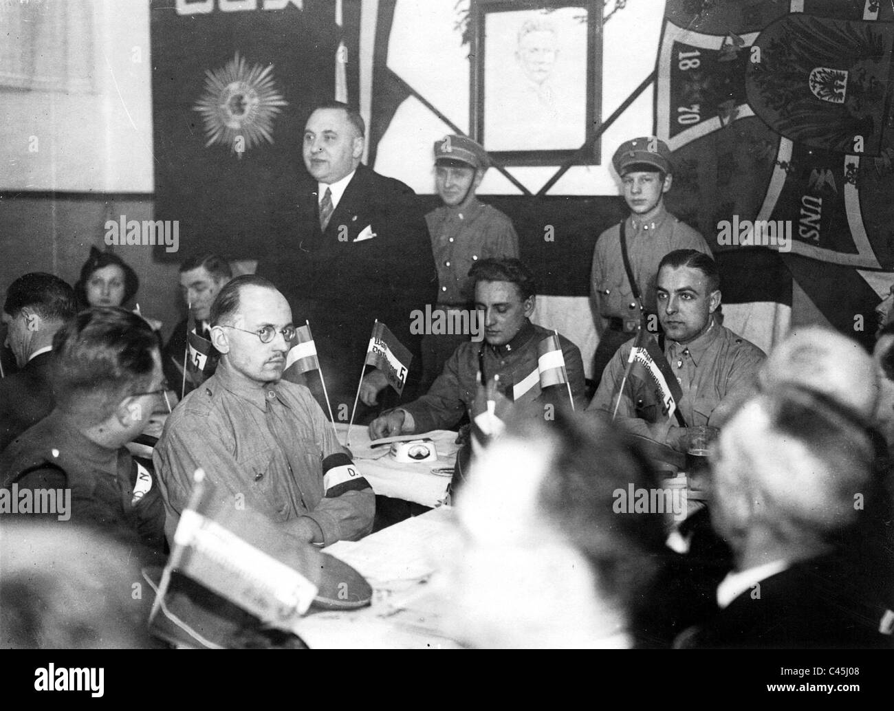 Koennecke au dévouement d'accueil de l'action groupe de jeunes nationalistes allemands à Neukoelln, 1933 Banque D'Images