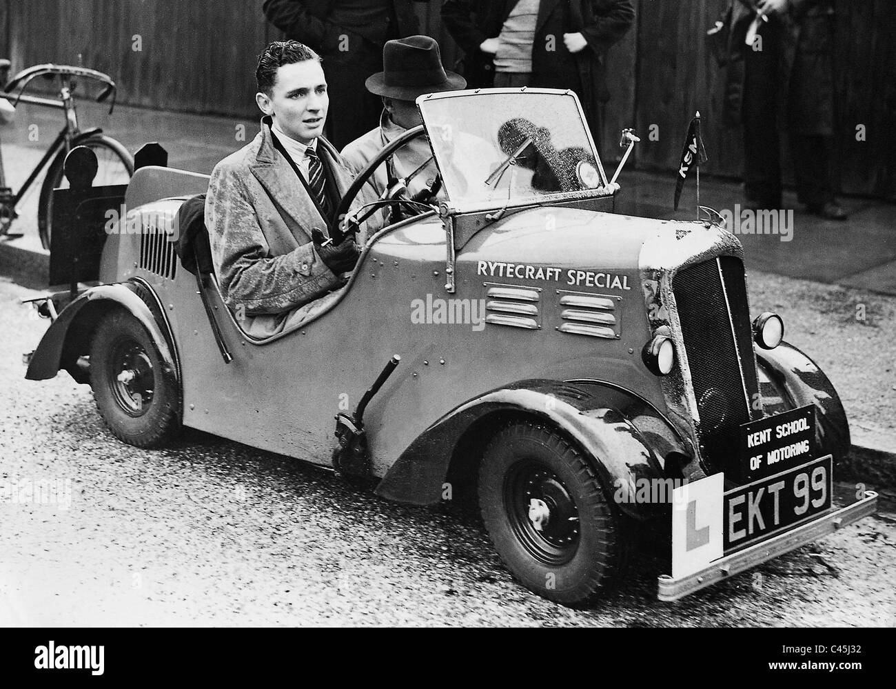 Plus petite voiture au monde, 1938 Banque D'Images