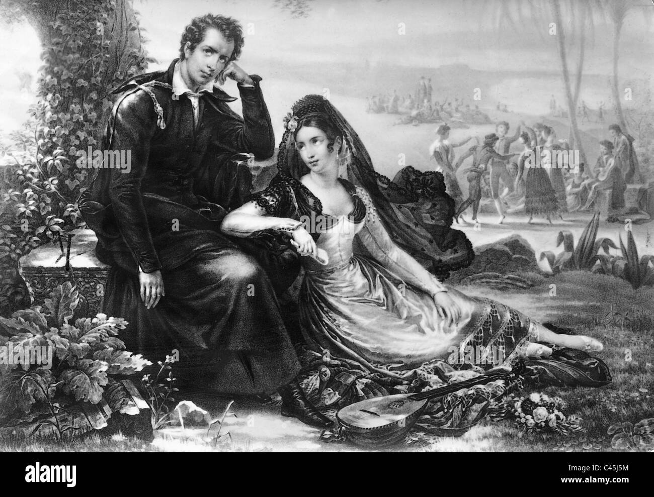 Lord Byron Banque D'Images