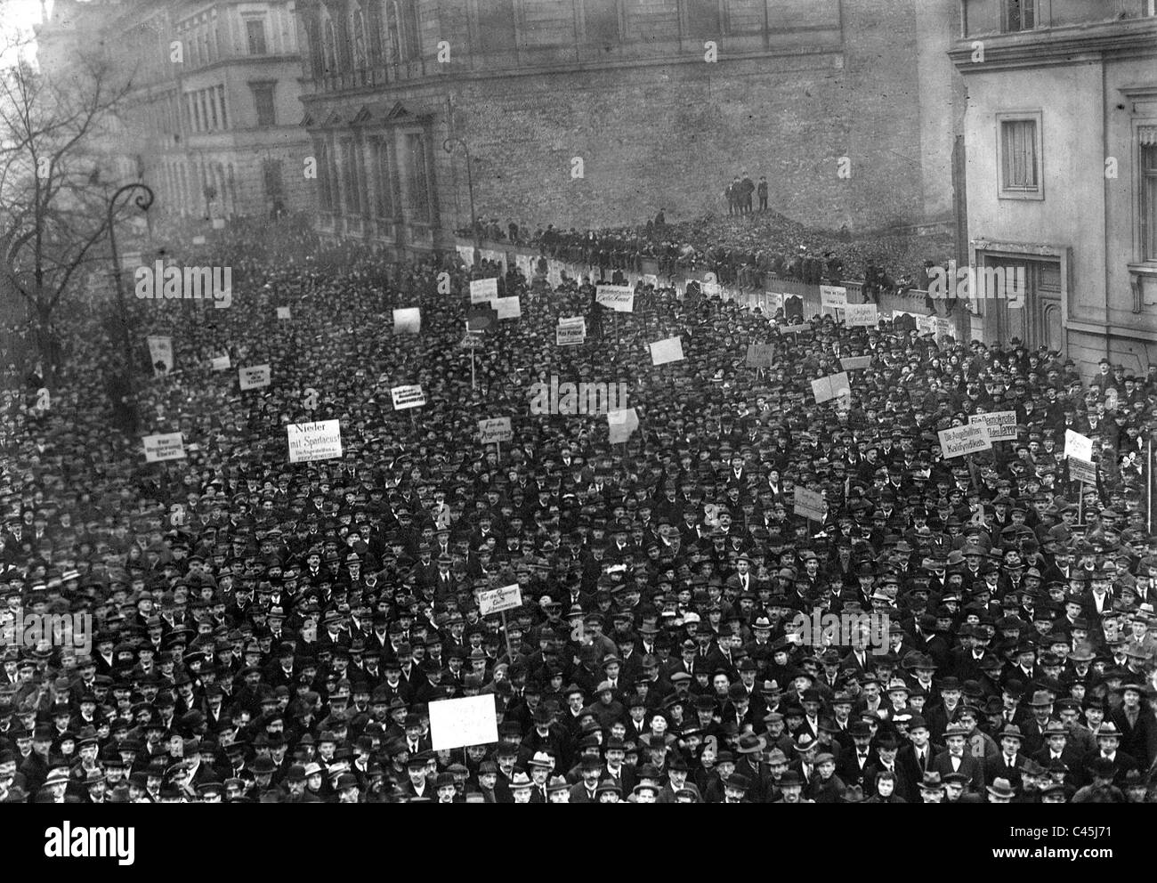 Démonstration de la SPD, 1919 Banque D'Images