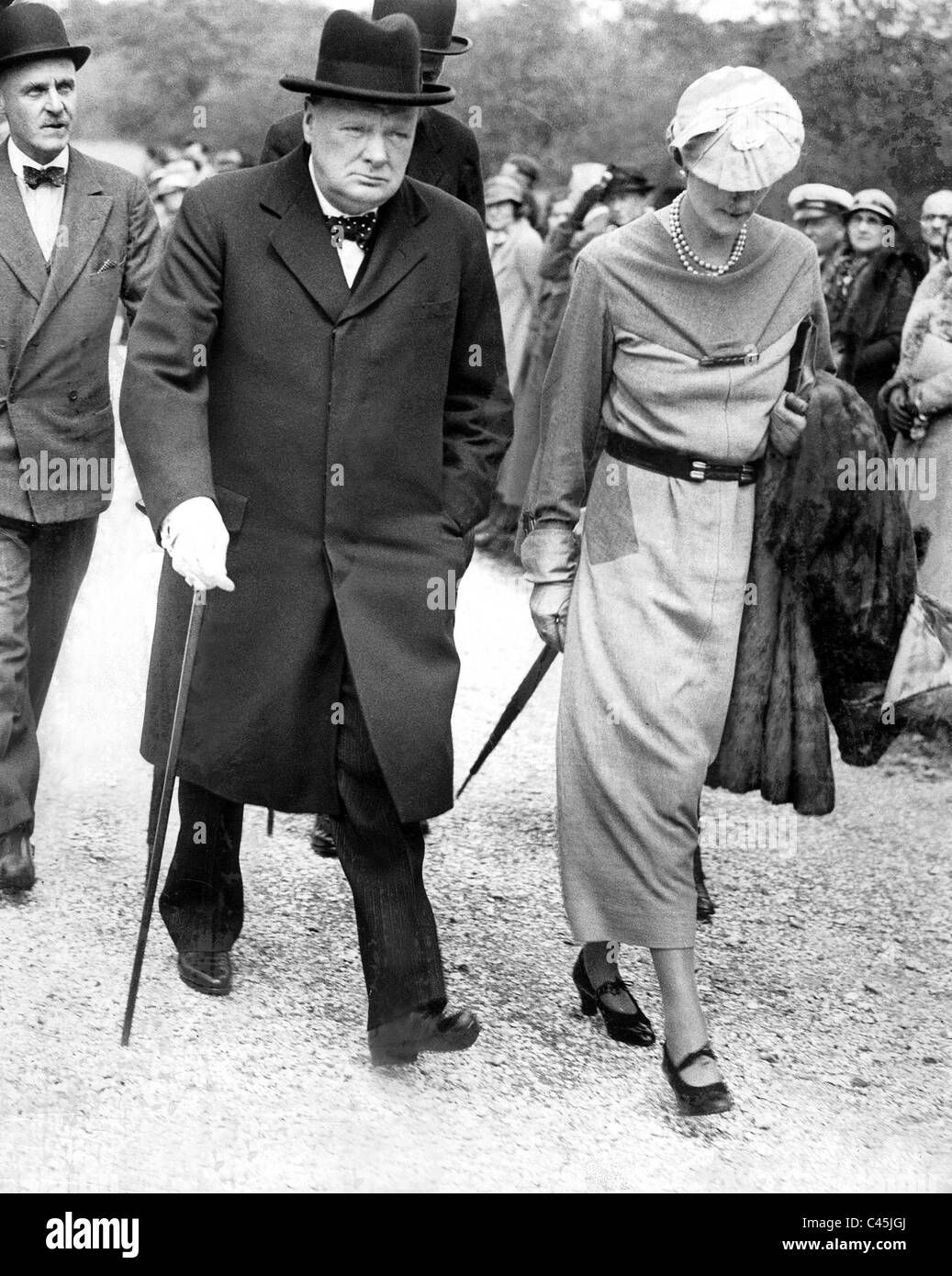 Winston Churchill et Clementine Churchill, 1935 Banque D'Images