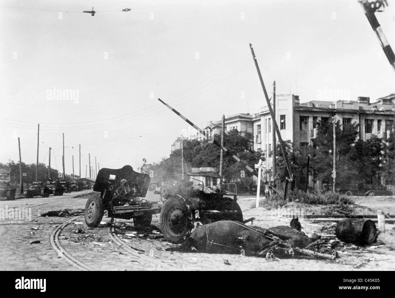 Combat de rue à Rostow, 1942 Banque D'Images