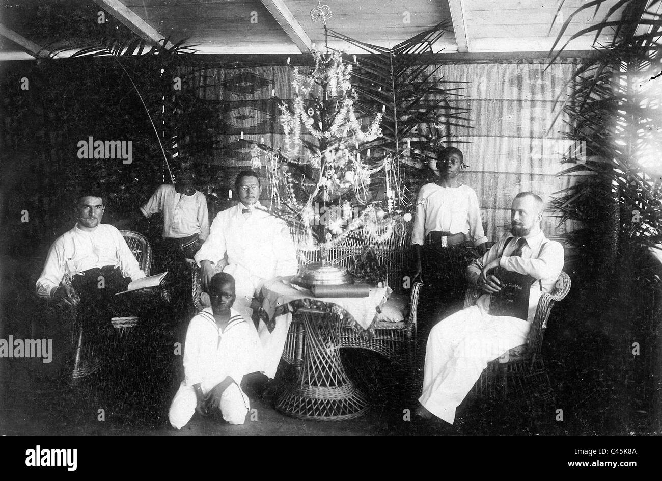Au Cameroun, Noël 1909 Banque D'Images
