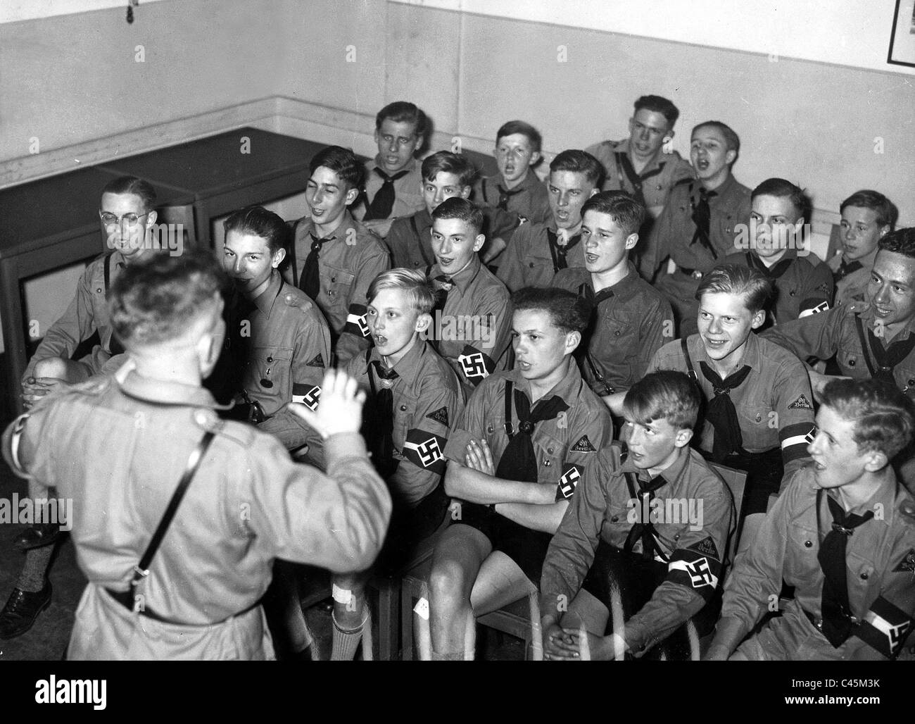 Choeur de la jeunesse d'Hitler, 1936 Banque D'Images