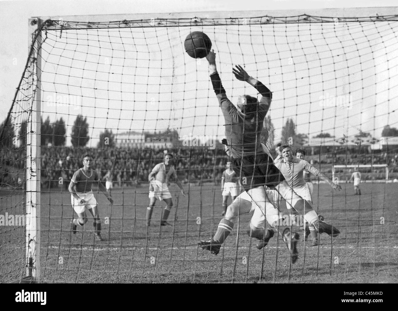 Historique : Football Banque D'Images