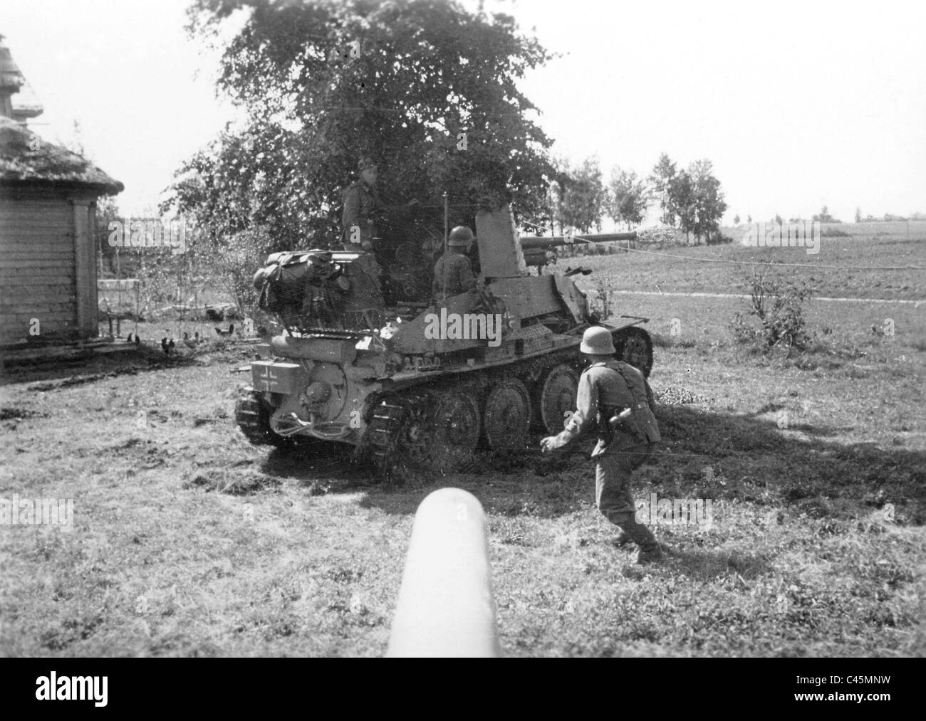 German tank destroyer en Russie Banque D'Images