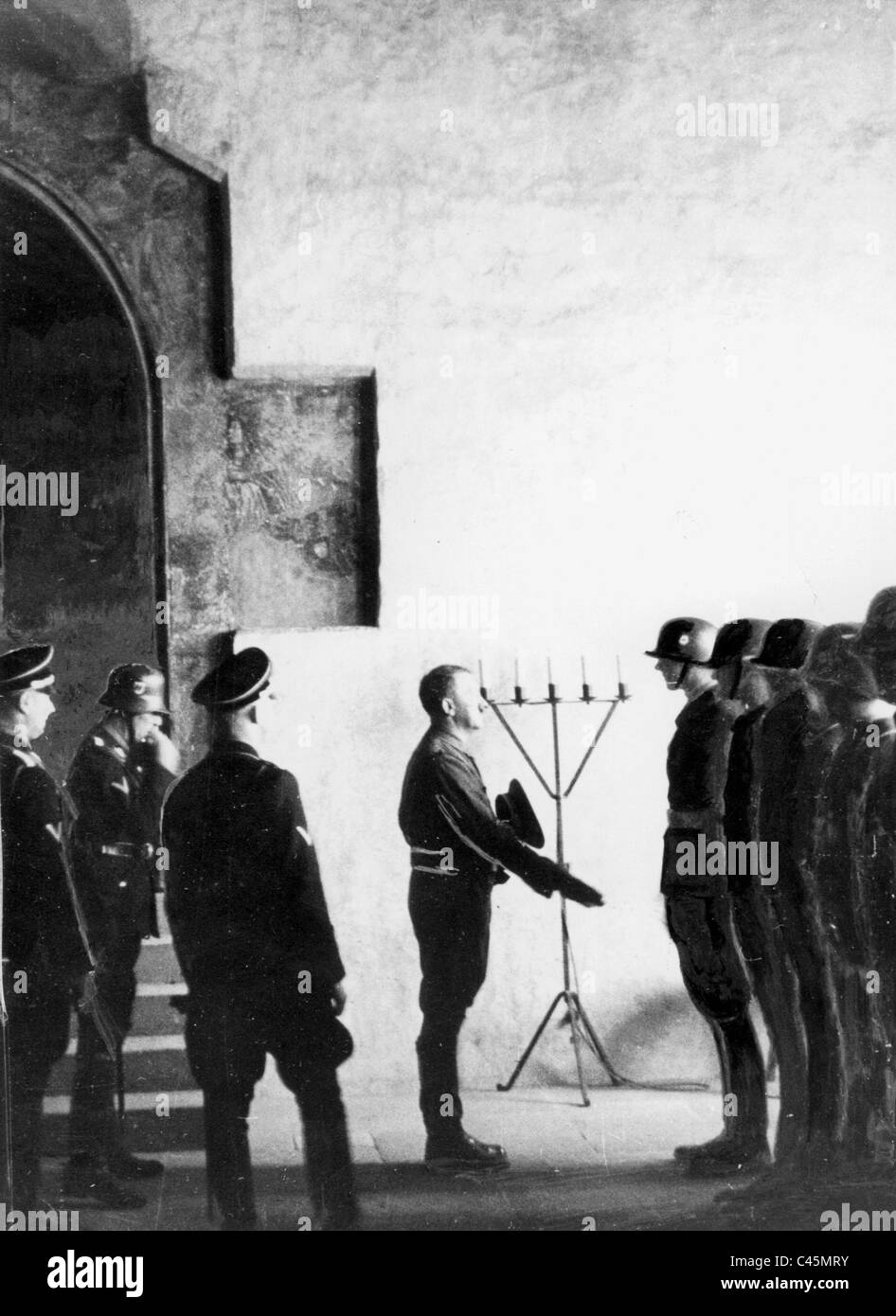 Heinrich Himmler et Adolf Hitler en Quedlinburg, 1938 Banque D'Images