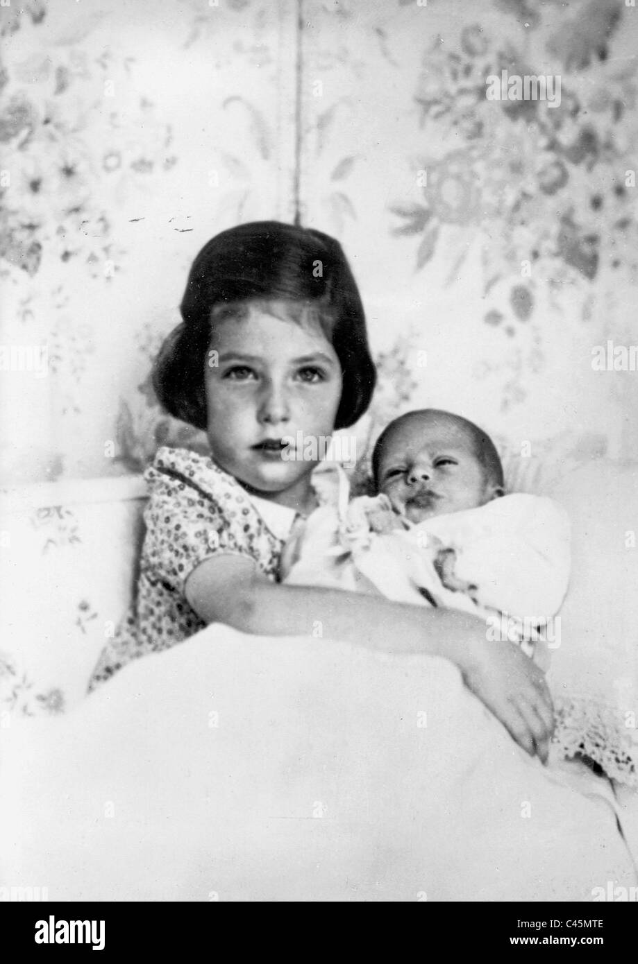 Le Prince Siméon et la princesse Marie Louise de la Bulgarie Banque D'Images